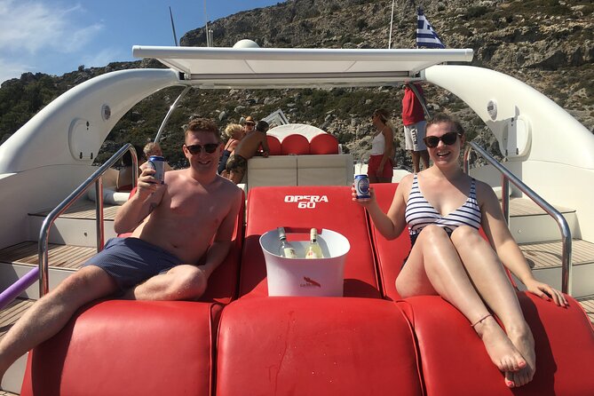 4 Hour Beach Tour with Meal and Unlimited Drinks in Rhodes - Quick Pitch: Three Bays, One Short Boat Day