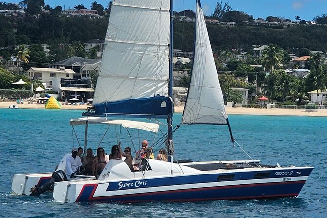 Barbados Catamaran Snorkel Cruise with Lunch and Open Bar - The West Coast Sail + Lunch Anchor: Rum Punch, Swimming, and Bajan Food