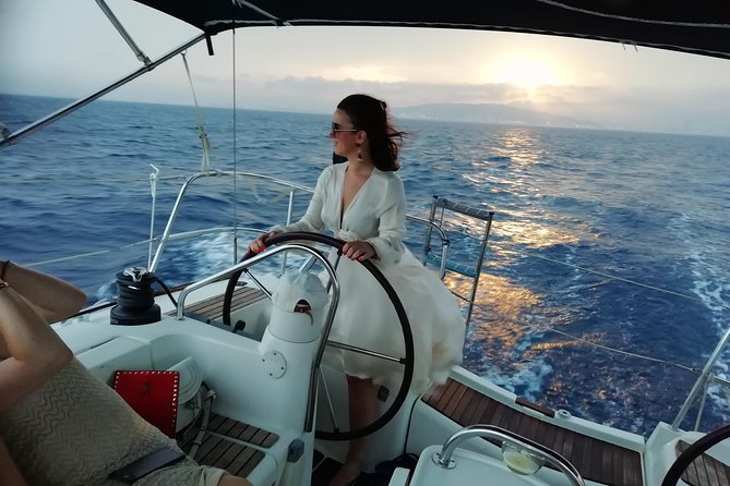 Luxury Private Sunset Cruise in Barcelona – Open Bar Included - Maremagnum on pontoons: modern waterfront you can spot fast