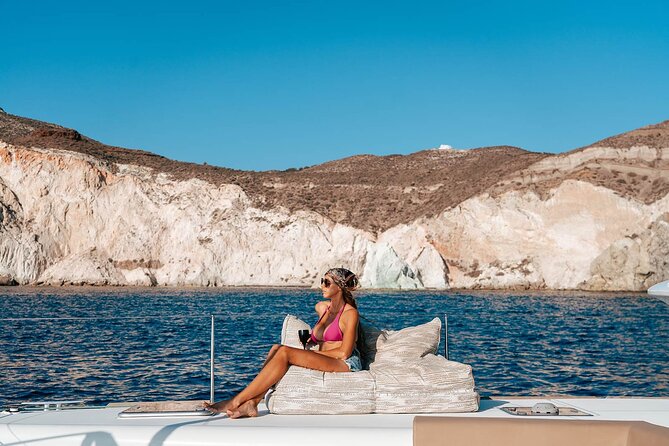 Luxury Santorini Catamaran Cruise: Lunch, BBQ, Drinks, Transfers - Snorkeling and Swim Tips That Make the Day Easier