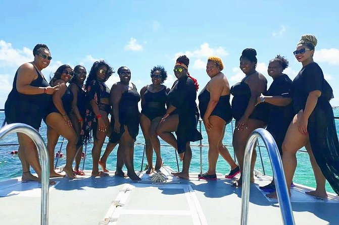 Morning Private Party Boat with Water Slide Open Bar and BBQ - The natural swimming pool stop: shallow, calm, and about 45 minutes