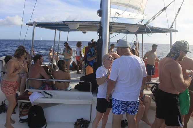 Party boat in Catamaran with Open Bar Only Adults + Snorkeling - The Sail Past Bavaro: Views Plus a Built-In Social Scene