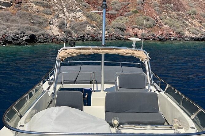 Private Full-Day Motor Yacht Cruise with Meal, Open Bar+Transfers - Thirasia snorkeling: your calm break between bigger stops