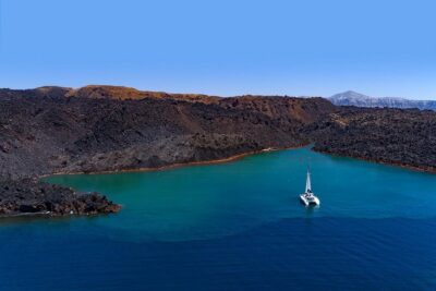 Private Luxury Caldera Cruise with a rich BBQ meal and Open Bar! - Hotel Pickup From Fira (and Cruise Port Access)