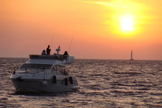 Private Motor Yacht Cruise with BBQ, Open Bar & Transfers - Saint Nicholas Chapel and the Ammoudi Bay Finish