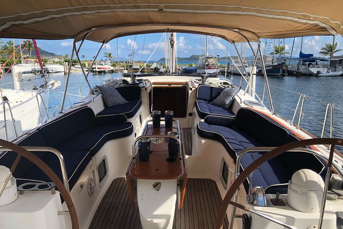 Private Sunset Sail, Open Bar, 12 Guests, Amazing Island Views - Sapphire Beach Resort Marina: smooth start, simple plan