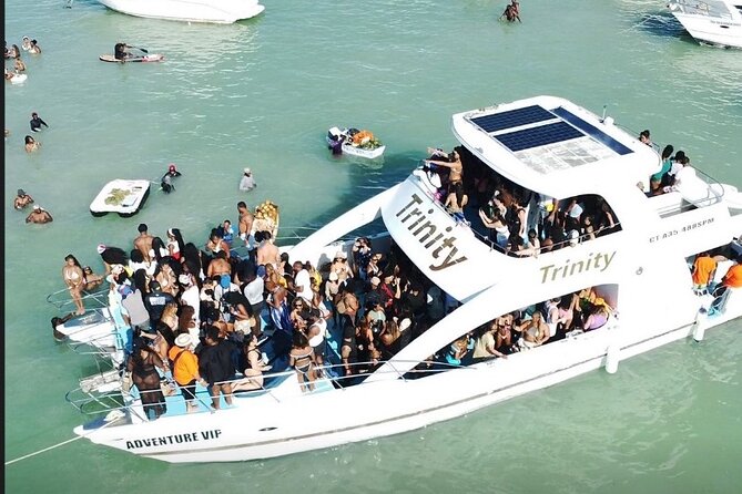 Punta Cana Hip Hop Party Boat with Open Bar <em>Adults Only – Stop 2: Dolphins Island Photo Moments (Fast and Fun)’ /><br />
Between the swim and the sandbar, you’ll cruise past <strong>Dolphins Island</strong> for <strong>amazing photo moments</strong>. This is a quick scenic interlude, and it’s ideal if you enjoy capturing the “we’re here” look without turning the day into a series of chores.</p>
<p><p>The upside is timing: you’re on the water already, the group is feeling social, and it’s a low-effort way to get memorable photos. The crew’s energy helps here too—people tend to take pictures more readily when the boat has a fun vibe and someone’s encouraging the moment.</p>
</p>
<p><p>The only drawback is that photo stops are usually brief by design. If you’re hoping for extended viewing time, this part is better framed as a snapshot opportunity rather than a long exploration.</p>
</p>
<h2 id="stop-3-the-sand-bar-party-where-youll-be-in-the-water">Stop 3: The Sand Bar Party Where You’ll Be in the Water</h2>
<p><img width="669" height="446" decoding="async" src=