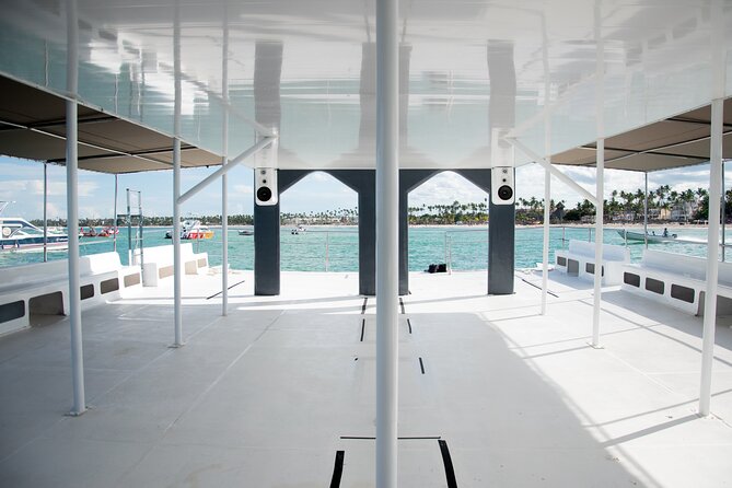 Punta Cana Ultimate Hip Hop Party Boat with Open Bar <em>Only Adults – Stop 3: The Sandbar Party in Waist-Deep Water’ /><br />
The signature moment is the sandbar. The boat anchors at a lively sand bar where you can <strong>dance, mingle, and enjoy drinks</strong> with the water around waist level. This is where the whole experience changes personality.</p>
<p><p>On a typical cruise, everyone stays on the boat. Here, you get that in-between feeling: you’re still part of the boat day, but you’re also in the water with your feet planted. The party can turn into a real hangout scene, and the included open bar helps keep the energy steady.</p>
</p>
<p><p>This is also the stop where crew-led games and dance-offs make the most sense. If someone’s hesitating—wondering whether they’re “the party type”—the sandbar is often when they stop thinking and start moving.</p>
</p>
<p><p>One consideration: if you hate getting in the water or you don’t like crowds, the sandbar stop can feel like a lot. But if you like a social scene, this is the payoff.</p>
</p>
<h2 id="open-bar-snacks-and-the-stay-focused-crew-energy">Open Bar, Snacks, and the “Stay-Focused” Crew Energy</h2>
<p><img width="669" height="446" decoding="async" src=