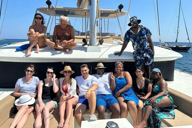 Santorini Catamaran Cruise: with Lunch, BBQ, Open Bar, Transfers - From Vlychada Marina to a Proper Sea Day in About 5 Hours