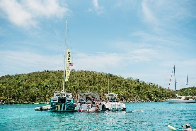 St. John PiZZA Pi Snorkel Sail with Beach Stop, Lunch & Open Bar - Westin - The 5-Hour Catamaran Schedule: Snorkel, Sail, Eat, Repeat