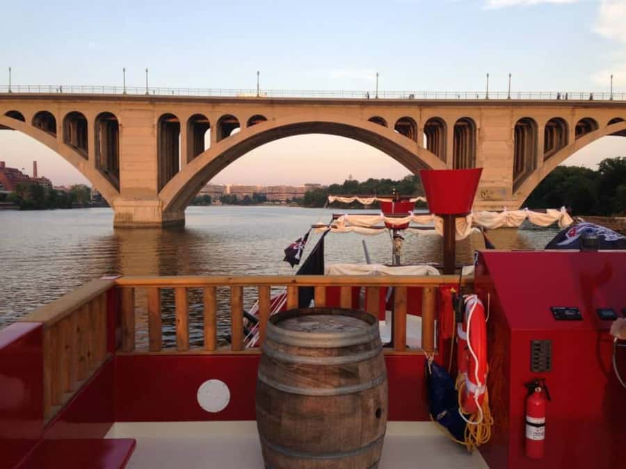 Washington DC: Pirate Ship Cruise with Open Bar - The ship setup: two open-air decks and a party layout