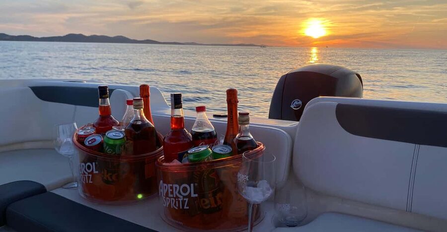 Zadar: Golden Hour Cruise RIB Tour Island Dinner Stop & Swim - The RIB ride out: quick coastal views with a personal skipper